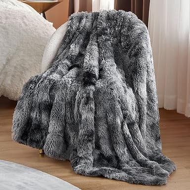 Bedsure GentleSoft Fluffy Fuzzy Faux Fur Throw Blanket for Couch, Soft Sherpa Fleece Cozy Gifts for Women, Christmas Plush Blanket Bed Room Decor for Men, Thick Warm Minky Gifts for Teen Girls Boys - Image 6