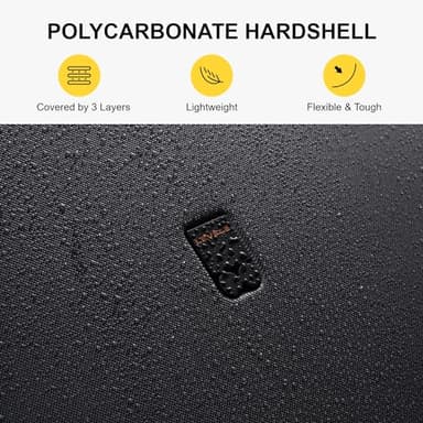 LEVEL8 Rolling Carry on Luggage Airline Approved, Carry-on Suitcases with Wheels, Lightweight Luminous Textured Luggage for Men Women, Tsa Lock, 20 Inch, Dark Grey - Image 4