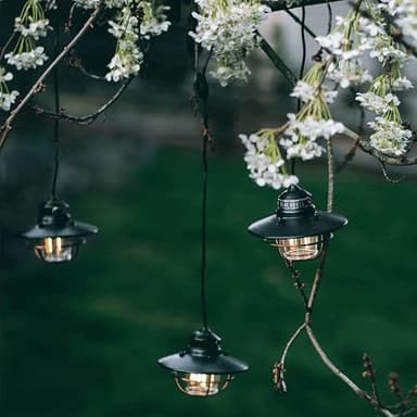 Barebones Edison Pendant String Lights - Antique Bronze, 3 Edison-Style LED Bulbs with 10-Foot Cord, Energy-Efficient Outdoor Lanterns for Patio, Garden, or Indoor Decor - Image 7