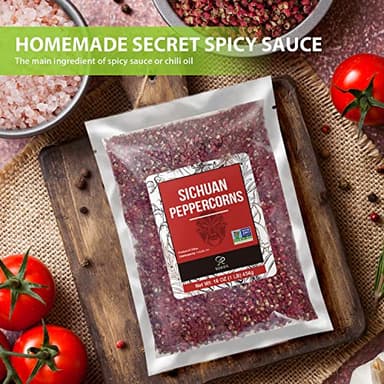 Soeos Sichuan Peppercorns, 16oz(454g), Authentic Szechuan Red Peppercorn, Numbing and Tingle Effect, Less Seeds, Strong Flavor, Essential for Mapo Tofu, Kung Pao Chicken and Asine Cusine - Image 8