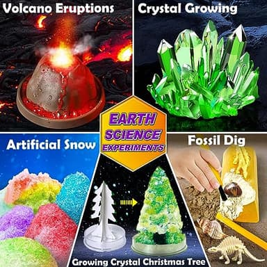 UNGLINGA 150 Experiments Science Kits for Kids, S.T.E.M Educational Project Toys for Boys Girls Birthday Gifts Ideas, Volcano, Chemistry Lab Tools Scientist Set - Image 2