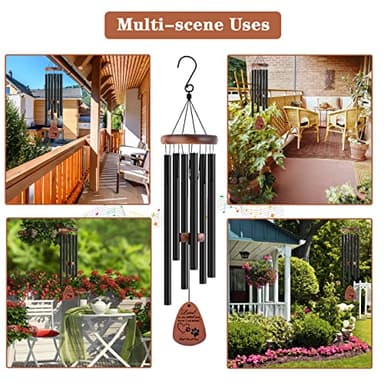 VENBEEL Dog Memorial Gifts, 28" Pet Memorial Wind Chimes, Loss of Dog Sympathy Gift, Pet Loss Passing Away Remembrance Bereavement Gift - Image 6