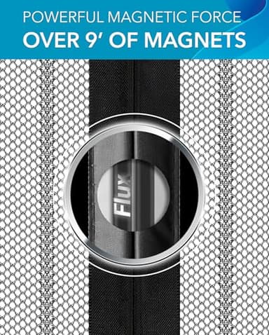 FLUX Magnetic Screen Door - Self-Closing, Pet-Friendly, Durable Polyester Mesh Screen Door with Powerful Magnetic Attachments, Keeps Bugs Out, Fits Sliding Doors and Standard Doors up to 32" x 80" - Image 4