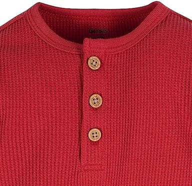 Gerber Baby Boys' Long Sleeve Henley Onesies (2 Pack - Image 7