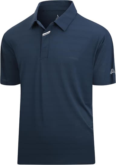 Damipow Premium Golf Shirts for Men Dry Fit Performance Polo Short Sleeve Collared Shirt - Image 2