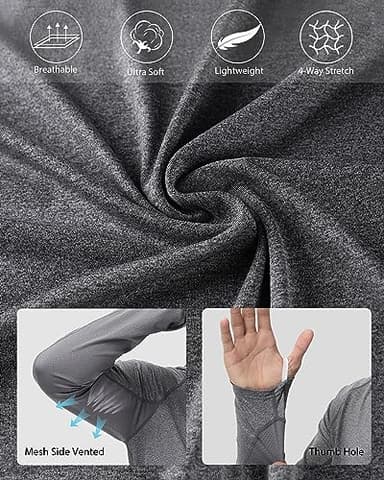 Roadbox UPF 50+ Fishing Shirts for Men Long Sleeve UV Sun Protection Hoodie Outdoor Hiking Shirts - Image 4