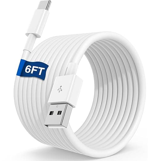 Car Carplay Cable for iPhone 17 16 Pro Max Car Charger, 6FT Long USB A to USB C Fast Charging Type C Cord for Apple iPhone 17 Air/16 Pro Max/16 Pro/15 Pro Max/15 Pro/15 Plus,iPad 12.9/11,10th Gen iPad - Image 1