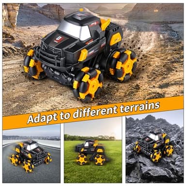 BTEC Transform Remote Control Car 1:16 Scale Transforming Remote Control Cars Toy for Kids 2.4Ghz 360° Rotating RC Stunt Rc for Boys Stunt Toy Car for Kids Age 3-5 5-7 4-6 6-8 8-12 - Image 4
