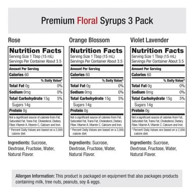 Amoretti - Floral Syrups 3 Pack - Image 2