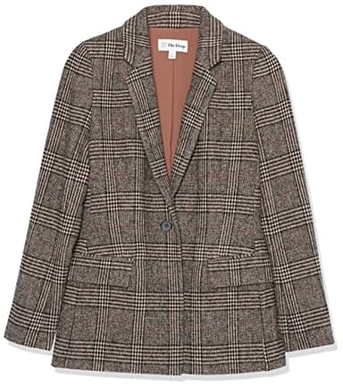 The Drop Women's Blake Long Blazer, Plaid, Medium - Image 6