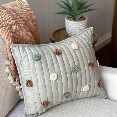 Crane Baby Decorative Quilted Pillow, Rainbow - Image 4