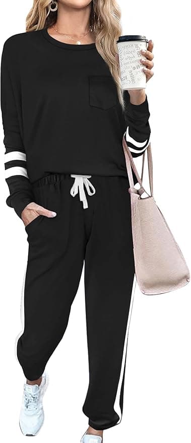 RUBZOOF Lounge Sets for Women 2 Piece Travel Sweatsuits Fall Outfits Loungewear Matching Clothing Set 2025 S-3XL - Image 1