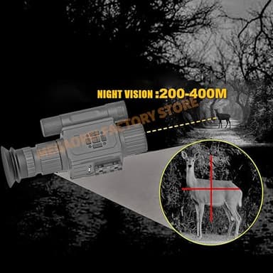 Megaorei NK008 Digital 1080P Day & Night Vision Monocular Camera with 940nm IR Digital Telescope for Observation Camping (NK008-50-IR940) - Image 2