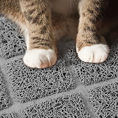 Niubya Premium Cat Litter Mat, Litter Box Mat with Non-slip and Waterproof Backing, Litter Trapping Mat Soft on Kitty Paws and Easy to Clean, Cat Mat Traps Litter from Box - Image 4
