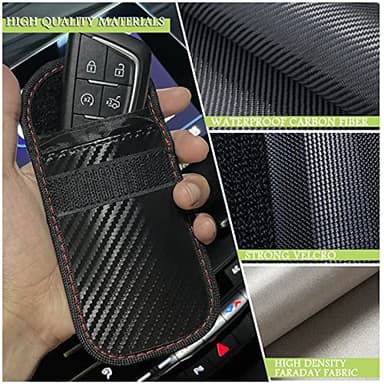 Faraday Box & 2 Pack Faraday Bag for Key Fob Protector, Faraday Cage Key Fob Signal Blocker Faraday Key Fob Protector Faraday Pouch RFID Box for Car Keys - Image 5