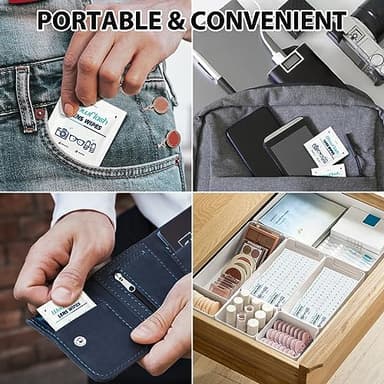 200 Count Lens Wipes for Eyeglasses, Eyeglass Lens Cleaning Wipes Pre-moistened Individually Wrapped Sracth-Free Streak-Free Eye Glasses Cleaner Wipes for Sunglass, Camera Lens, Goggles - Image 4