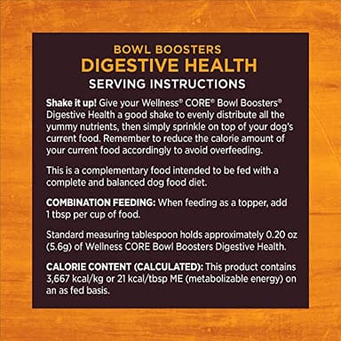 Wellness Bowl Boosters, Dog Food Topper for Small, Medium, & Large Breeds, Grain Free, Natural, Freeze Dried, Digestive Health Chicken, 4 Ounce Bag (Pack of 1) - Image 9