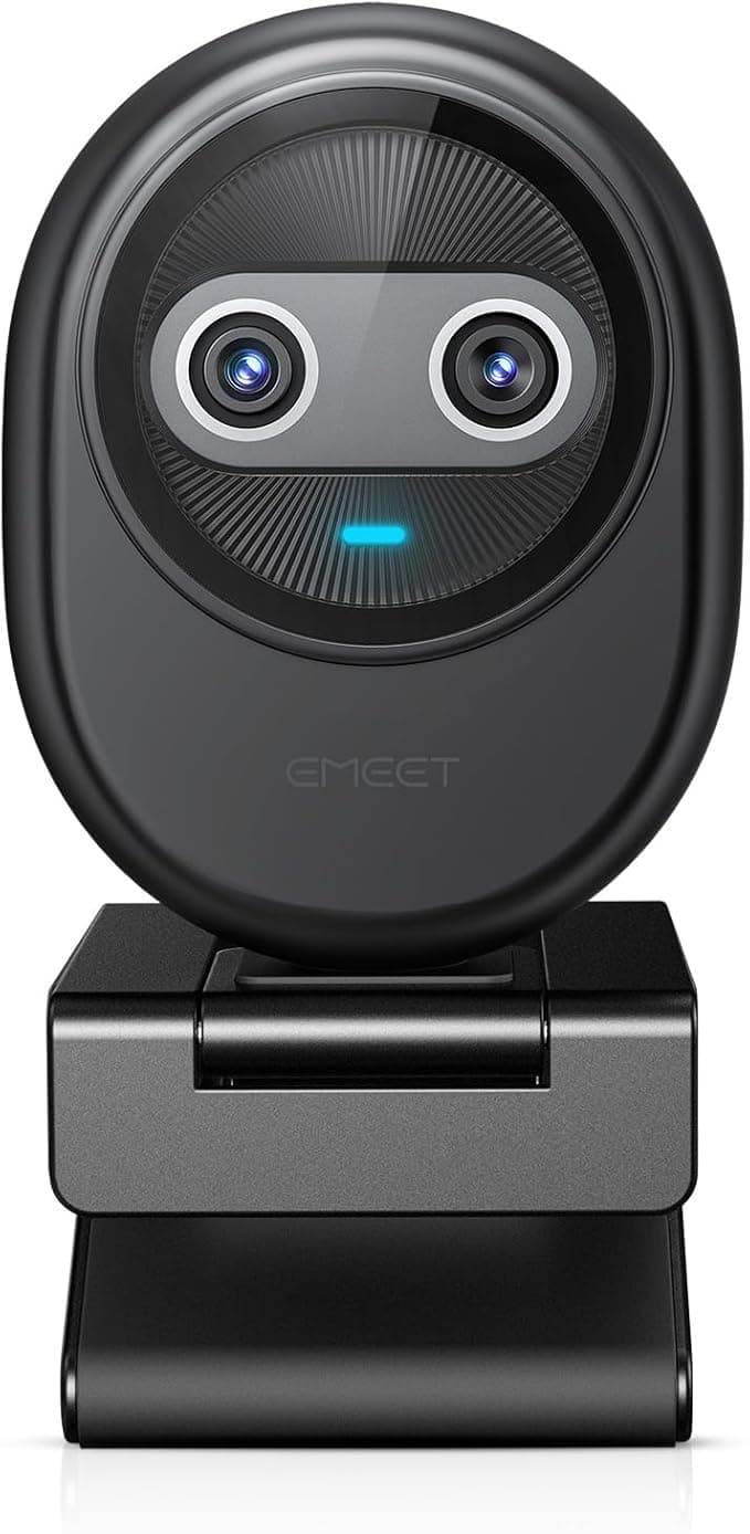 EMEET Piko 4K Webcam for Streaming, World’s 1st Dual-Camera AI-Powered 4K Camera w/AI Autofocus, 3 Mics Array&3 Sound Modes, USB Webcam with Clip, Great for Streaming, Desk Setup - Image 1