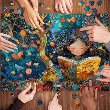 TangComplete - Fairy Tale Girl Puzzles for Adults 1000 Pieces, Jigsaw Puzzles for Adults 1000 Piece, Challenging Game Toys, Impossible Puzzle, Family Decoration Puzzle - Image 4