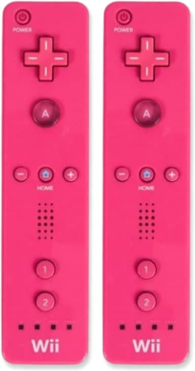 Wii Classic Remote - Wireless Bluetooth Game Controller - Official Wii and Wii U Compatible - 2 Pack (Renewed) (Pink - Image 2
