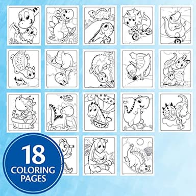 Crayola Color Wonder Prehistoric Pals, Dinosaur Coloring Pages, Mess Free Coloring for Toddlers, Dinosaur Toys, Toddler Travel Activity & Gifts - Image 2