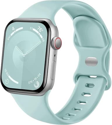 Sport Band Compatible with Apple Watch Band 44mm 45mm 46mm 40mm 42mm 38mm 41mm 49mm, Soft Silicone Waterproof Replacement Strap for iWatch Watch Series 11 10 9 8 7 6 5 4 3 2 1 SE Ultra Women Men - Image 1