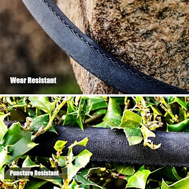 Non-Expanding Garden Hose 50FT – Flexible, Burst-Resistant, Anti-Kink, Lightweight & Durable for Outdoor Use(Black) - Image 5