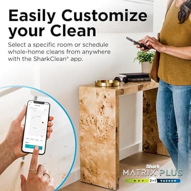Shark Robot Vacuum & Mop Combo, Powerful Suction, Matrix Plus, 60-Day Debris Capacity, HEPA Bagless Self Empty Base, Sonic Mopping, Home Mapping for Pet Hair - Carpets & Hardfloor, AV2610WA - Image 13