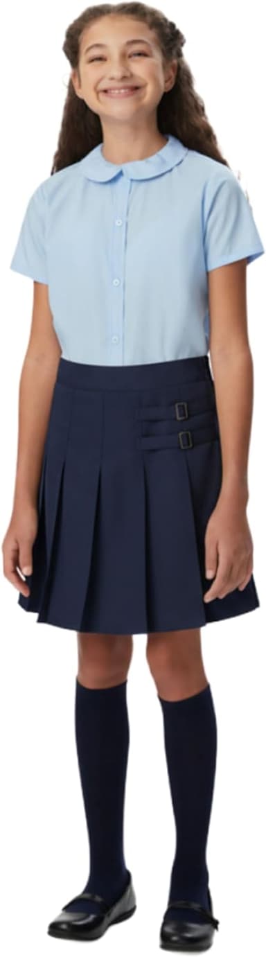 French Toast Girls Adjustable Waist Pleated-Front Two-tab Scooter - Image 2