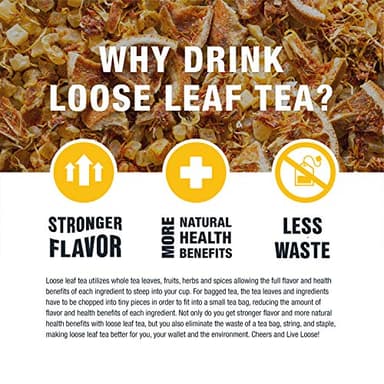 Tiesta Tea - Cranberry Hibiscus Rooibos Tea, Fireberry, Loose Leaf, Herbal Blend with Hibiscus, Cranberry, Currants, Rooibos, Enjoy Hot or Iced, 200 Cups in Resealable Pouch, 16 Ounce - Image 9