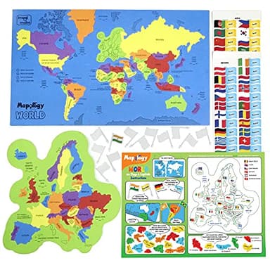 Imagimake Mapology World Map Puzzle - Includes Country Flags & Capitals | Fun Jigsaw Puzzle Kids Ages 5-8 | Educational Toys for Ages 8-13 | Geography Gifts for Girls & Boys 5, 6, 7, 8, 9, 10, 11, 12 - Image 3