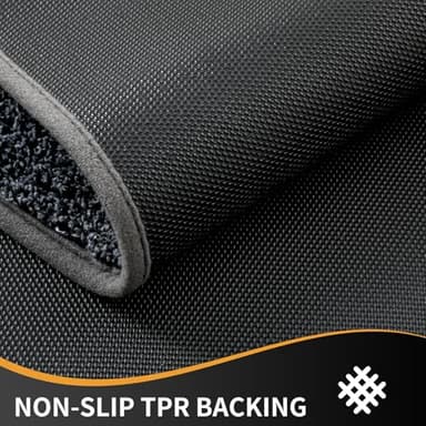 Mibao Front Door Mat Entrance, Non-Slip Absorbent Waterproof Welcome Doormat with TPR Backing, Dirt Trapping Entrance Inside Floor Mats for Entryway Washable Low-Profile, 29.5" x 17", Dark Grey - Image 5