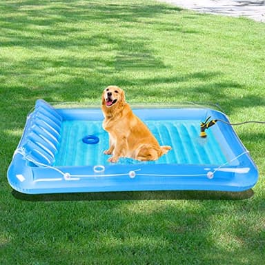 Inflatable Pool Floats Lounger for Adults, Blow Up Tanning Pool Raft Sun Tan Tub with Inflatable Pillow for Family Outdoor, Garden, Backyard Summer Water Party (14+ Year Old) - Image 8