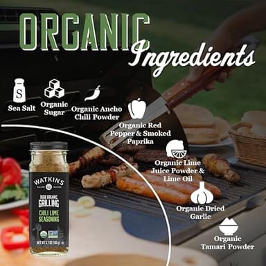 Watkins 1868 Organic Grilling Chili Lime Seasoning, 3.7 oz (Pack of 1) - Image 3
