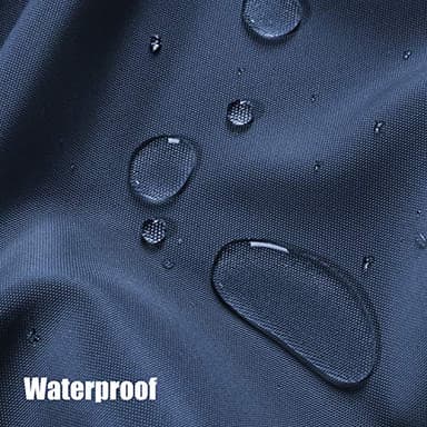 BONZER Waterproof Outdoor Curtains for Patio Porch Pergola Cabana Light Filtering Privacy Grommet Indoor Curtain Panels for Bedroom Living Room, 1 Panel, 54W x 95L inch, Navy - Image 3