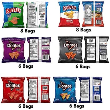 Frito-Lay Ruffles and Doritos Bold Variety Pack, 1 Ounce (Pack of 40) - Image 3