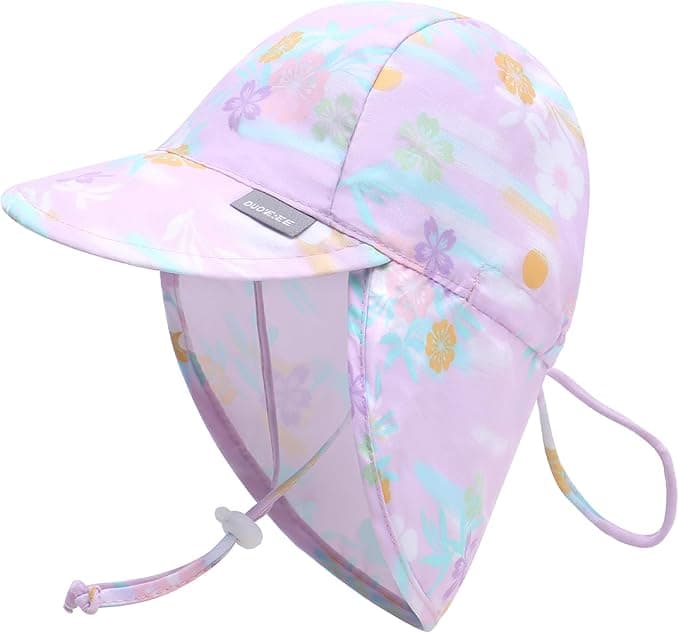 Duoyeree UPF 50+ Baby Sun Hat with Ear and Neck Protection - Toddler Beach Hat for Boys & Girls - Ideal for Summer Fun - Image 1