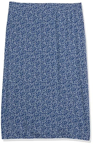 Amazon Essentials Women's Pull-On Knit Midi Skirt (Available in Plus Size), Navy Dots Print, 4X - Image 6