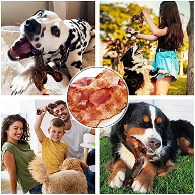 MOXIKIA Dog Chew Toys for Aggressive Chewers Almost Indestructible Dog Toys,Bacon Flavor,Tough Dog Bone Toys for Medium/Large Breed Dogs,Best Chew Toys to Keep Them Busy - Image 5