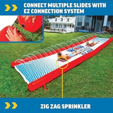 WOW Sports Super Slide Giant Backyard Slip and Slide with Sprinkler, Extra Long Water Slide 25 x 6 ft - Image 5
