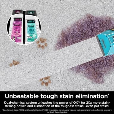 Shark EX301 CarpetXpert HairPro Pet with StainStriker, Corded Upright Deep Carpet, Rug & Upholstery Cleaner, Pet Stain Remover, Gray (Renewed) - Image 4
