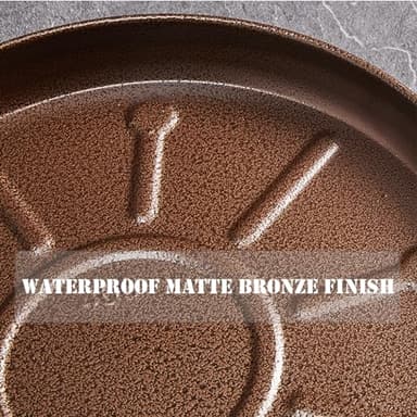 2 Pack 16" Heavy Duty Plant Dolly with Wheels, 320lbs Metal Rolling Plant Stand with Casters, Round Wheeled Planter Caddy Roller Base Carry Potted Tree Flower Pot for Indoor Outdoor Garden, Bronze - Image 4