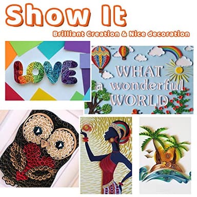 JoyPlus Quilling Kits for Beginners with Manual, 24 Tools & Supplies with Durable Storage Box, Updated Paper Crimper Tool, Premium Husking Board & Electronic Pen Pink - Image 6