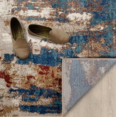 LUXE WEAVERS Lagos Collection Passion 9x12 Abstract Area Rug - Image 6