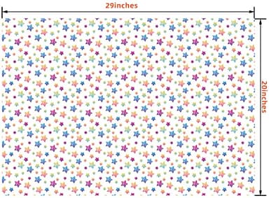 PlandRichW Birthday Wrapping Paper 12 Sheets Folded Flat for Kids, Boys, Girls, Adults.Includes Happy Birthday, Star, Rainbow, Cake 4 Colorful Designs for Baby Shower, Holiday, Party 20 X 29 Inch - Image 6