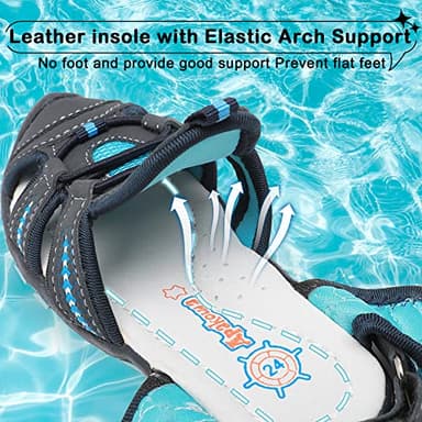 Blikcon Boys Girls Sandals Close Toe Outdoor Soft Sole Summer Sandals (Toddler/Little Kid) - Image 3