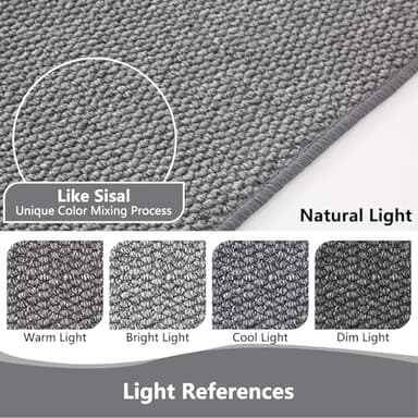 Front Door Mat Outside Entrance, Welcome Mat Outdoor, Indoor Entryway Rug, Dirt Trap Non-Slip Washable Low Profile, Muddy Resistant, Absorbent Fade-Resistant for Front Back Door Indoor 36"x24" Grey - Image 9