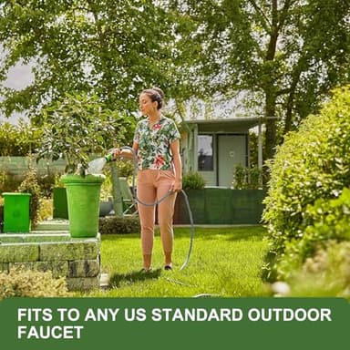 GUKOK 2025 Upgraded 100FT Non-Expanding Garden Hose, Ultra-Light & Flexible Water Hose - Burst-Resistant, Kink-Free, High-Pressure, All-Weather Use for Lawns, Gardens, and Outdoor Cleaning - Image 7