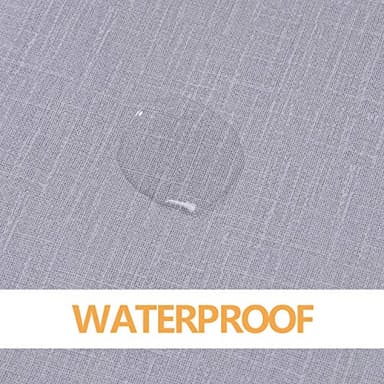 sancua 100% Waterproof Rectangle PVC Tablecloth - 54 x 78 Inch - Oil Proof Spill Proof Vinyl Table Cloth, Wipe Clean Table Cover for Dining Tables, Buffet Parties and Camping, Grey - Image 5