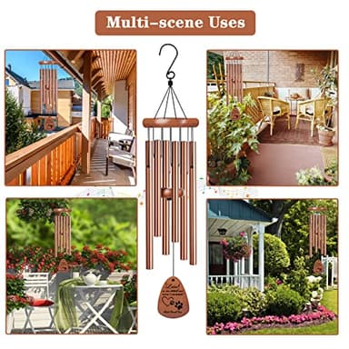 VENBEEL Pet Memorial Gifts for Dogs, 28" Dog Memorial Wind Chime, Pet Loss Sympathy Gift, Loss of Dog Remembrance Condolences Passing Away Gift - Image 6